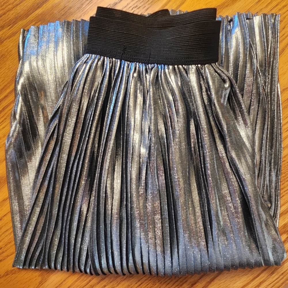 Silver Metallic Skirt